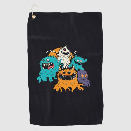 Serviette De Golf Halloween/Monster/octobre/automne (Devant)