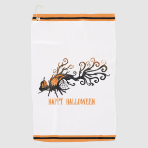 Serviette De Golf Halloween/octobre/automne/arbre à citrouilles