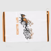Serviette De Golf Halloween/octobre/automne/arbre citrouille (Horizontal)
