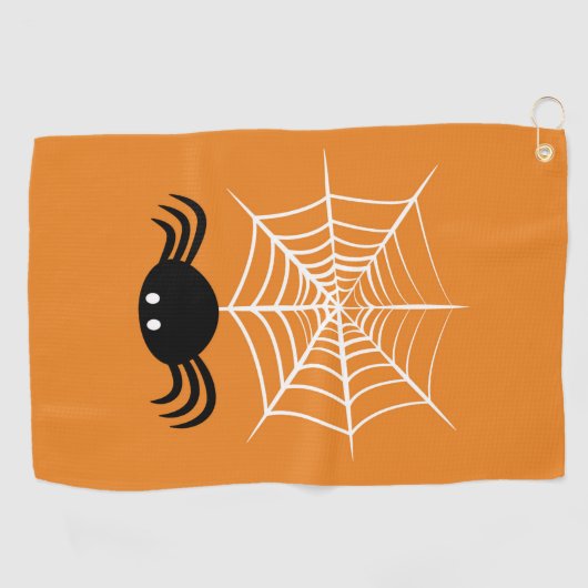 Serviette De Golf Halloween Spider Web (Horizontal)