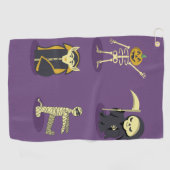 Serviette De Golf Halloween Squelette Dracula Mummy Griffe Reaper (Horizontal)