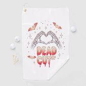Serviette De Golf halloween Squelette Mains Coeur, chauves-souris et (En situation)
