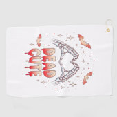 Serviette De Golf halloween Squelette Mains Coeur, chauves-souris et (Horizontal)