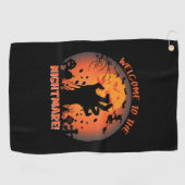 Serviette De Golf Halloween Welcome (Horizontal)