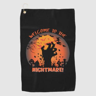 Serviette De Golf Halloween Welcome