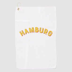 Serviette De Golf Hambourg, Allemagne Arc Vintage