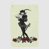 Serviette De Golf Hamlet Le Barde Vert Citron  (Devant)