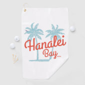 Serviette De Golf Hanalei Bay Island de Kauai, Hawaii Souvenir (En situation)