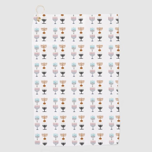 Serviette De Golf Hanoukka religion judaïsme juif (Devant)