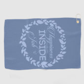 Serviette De Golf Happiness Is (Horizontal)