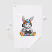 Serviette De Golf Happy Easter Day Bunny Egg Funny Boys Girls Kids G (En situation)