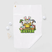 Serviette De Golf Happy Easter Day Bunny Egg Gamer Video Game Kids M (En situation)