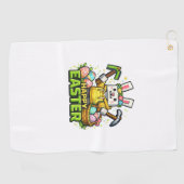 Serviette De Golf Happy Easter Day Bunny Egg Gamer Video Game Kids M (Horizontal)