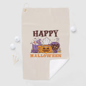 Serviette De Golf Happy Halloween café brasse (En situation)
