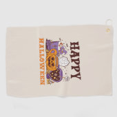 Serviette De Golf Happy Halloween café brasse (Horizontal)