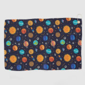 Serviette De Golf Happy Planets Golf Towel (Horizontal)
