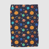 Serviette De Golf Happy Planets Golf Towel (Devant)