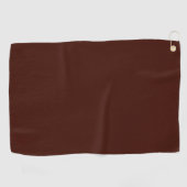 Serviette De Golf Haricot noir (couleur solide) (Horizontal)