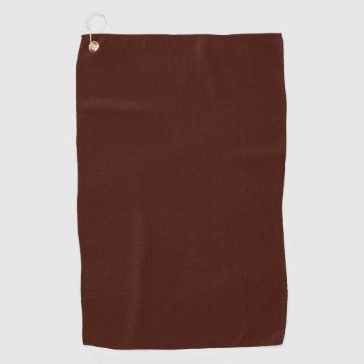 Serviette De Golf Haricot noir (couleur solide) (Devant)