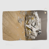 Serviette De Golf Harlequin Great Dane sur Canapé Trait de Golf (Horizontal)