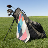 Serviette De Golf Harlequin Hopscotch - Motif Jacquard (Vert)