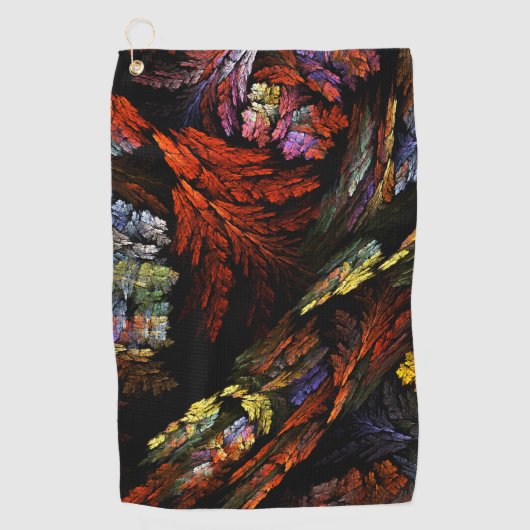 Serviette De Golf Harmonie des couleurs Art Abstrait (Devant)