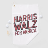 Serviette De Golf harris walz pour l'amérique (En situation)