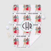 Serviette De Golf Haute Couture | Mode | Paris | Monogramme (En situation)