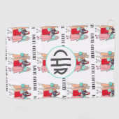 Serviette De Golf Haute Couture | Mode | Paris | Monogramme (Horizontal)