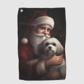 Serviette De Golf Havanais avec Noël Festif du Père Noël (Devant)