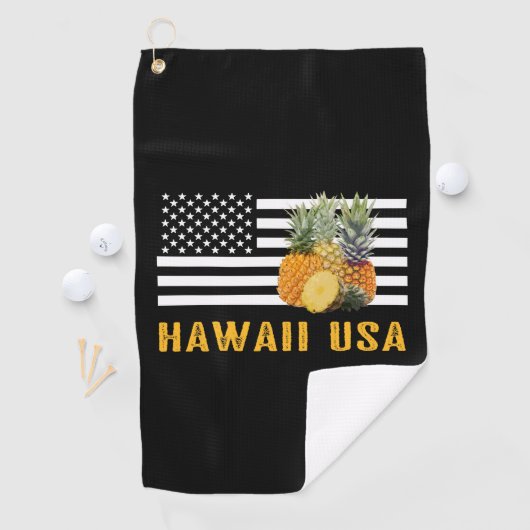 Serviette De Golf Hawaï, ananas (En situation)