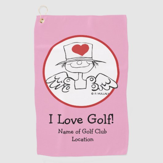 Serviette De Golf Heart Fairy © Customisé Golf Towel (Devant)