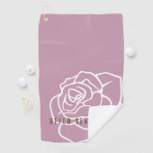 Serviette De Golf Hello Beautity - Moderne Chic Rose Rose (En situation)