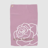 Serviette De Golf Hello Beautity - Moderne Chic Rose Rose (Devant)