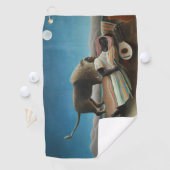 Serviette De Golf Henri Rousseau Dormir Gitan Lion Peinture (En situation)