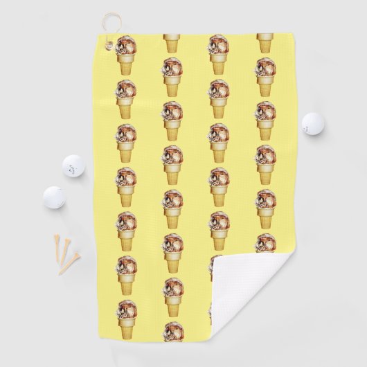 Serviette De Golf Heure pour la glace (En situation)