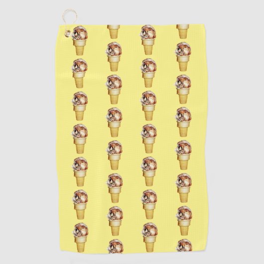 Serviette De Golf Heure pour la glace (Devant)