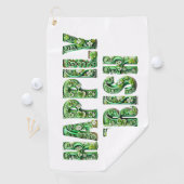 Serviette De Golf Heureux Irish Golf Towel (En situation)