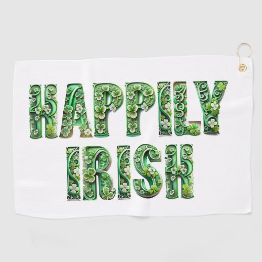 Serviette De Golf Heureux Irish Golf Towel (Horizontal)