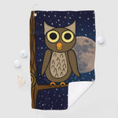 Serviette De Golf Hibou nocturne (En situation)