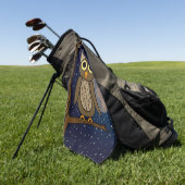 Serviette De Golf Hibou nocturne (Vert)