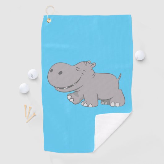 Serviette De Golf Hippopotame (En situation)