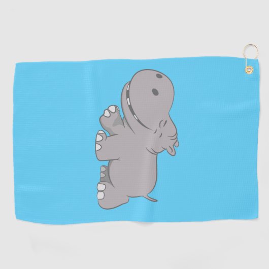 Serviette De Golf Hippopotame (Horizontal)