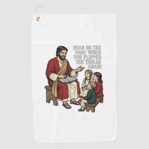 Serviette De Golf Histoire de la Bible drôle Vintage Professeur reli