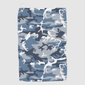 Serviette De Golf Hiver Camouflage bleu neige, Militaire, Armée (Devant)
