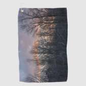 Serviette De Golf Hiver Sunrise I Pastel Paysage naturel (Devant)