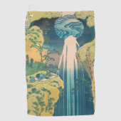 Serviette De Golf Hokusai Amida Cascade Japon (Devant)