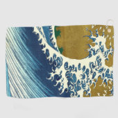 Serviette De Golf Hokusai Big Wave Japon Art japonais (Horizontal)
