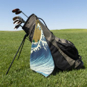 Serviette De Golf Hokusai Big Wave Japon Art japonais (Vert)