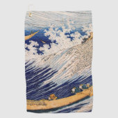 Serviette De Golf Hokusai Ocean Waves Sea Boats (Devant)
